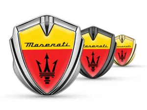 Maserati Silicone Emblema Badge Look Corse Top Lucido